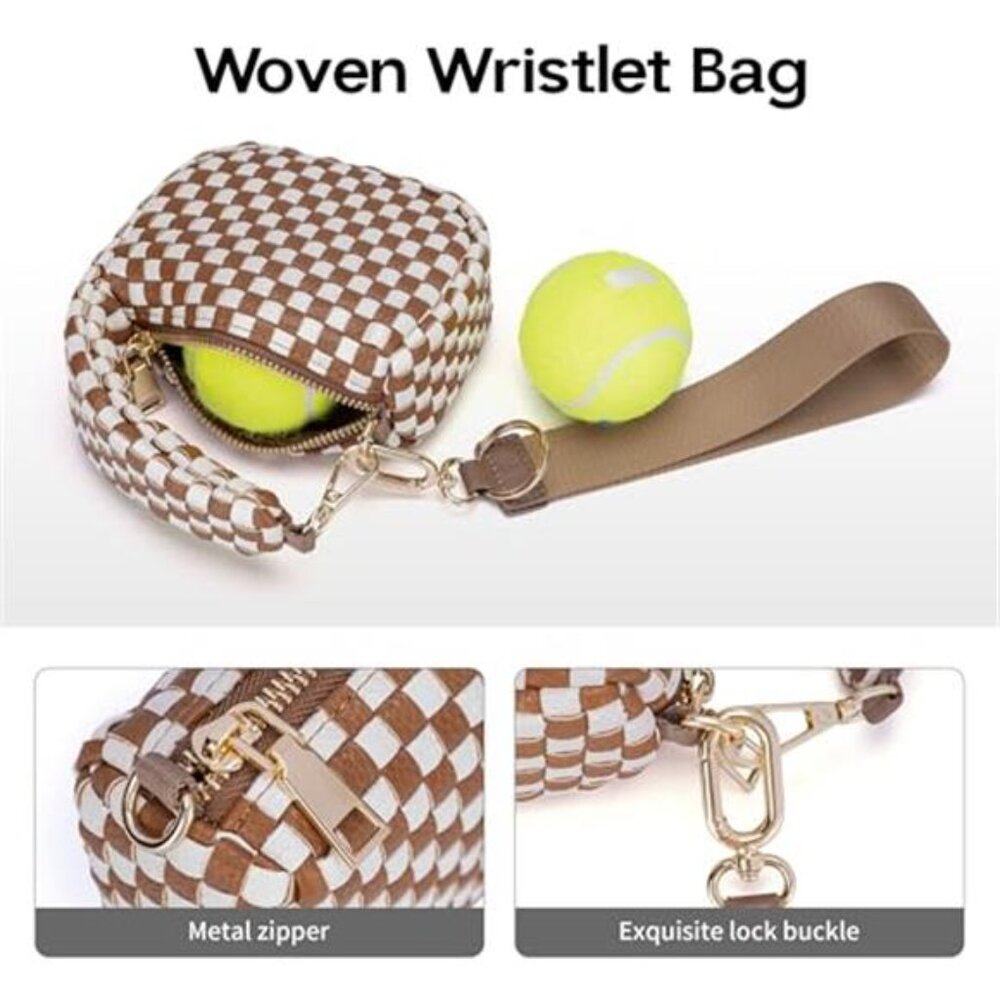 Women's Cute Mini Quilted Wristlet Gift Pouch Puffer Evening Bag - Picture 6 of 6